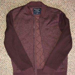Burgundy Bomber Jacket